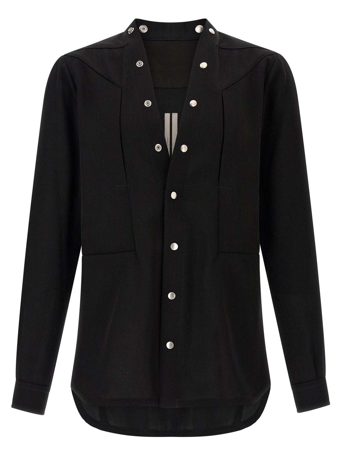 RICK OWENS - 'Larry Frogpocket' shirt Black