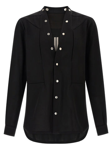 RICK OWENS - 'Larry Frogpocket' shirt