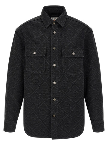 CASABLANCA - 'Laser Monogram Denim' overshirt