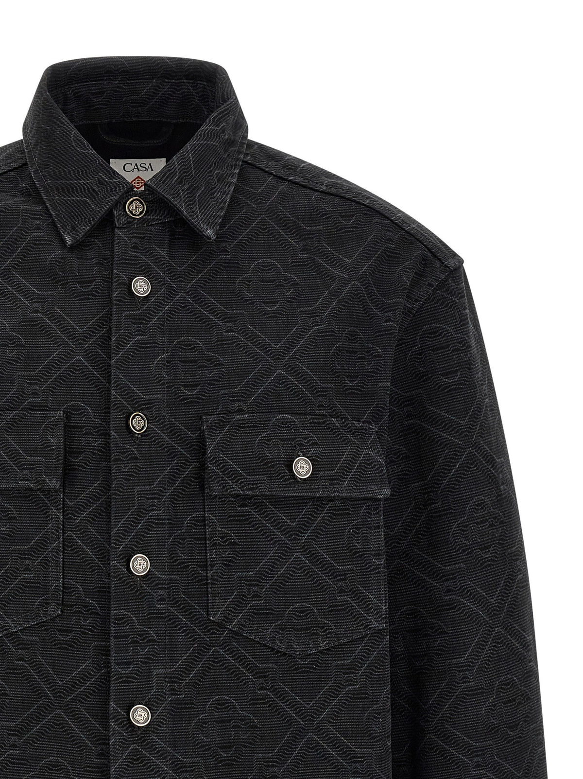 CASABLANCA - 'Laser Monogram Denim' overshirt