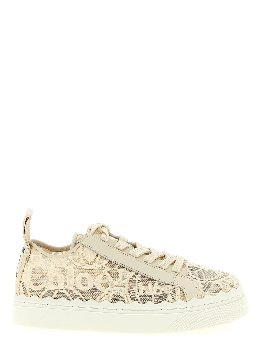 CHLOÉ - 'Lauren' low-top sneakers beige