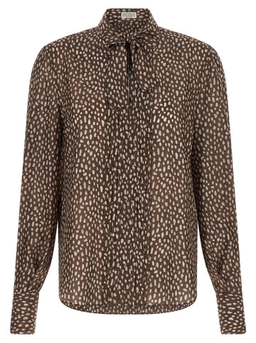 Brunello Cucinelli - Lavallière collar shirt