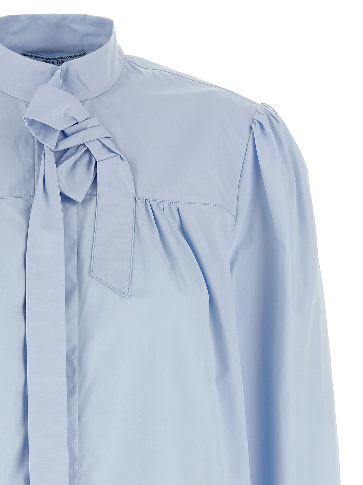 PRADA - Lavallière collar shirt