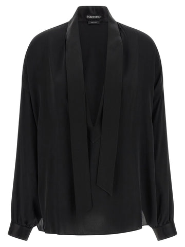 TOM FORD - Lavallière neck blouse