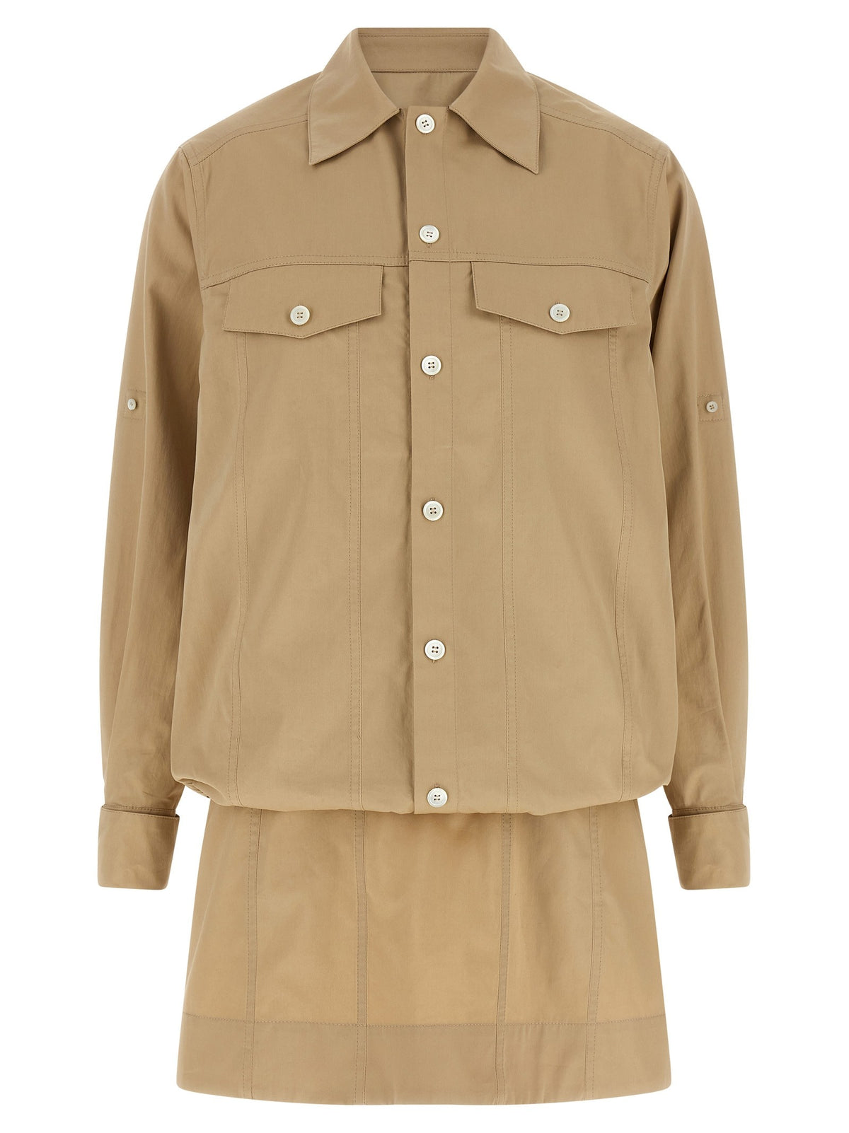 LOEWE - Layered construction dress