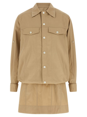 LOEWE - Layered construction dress