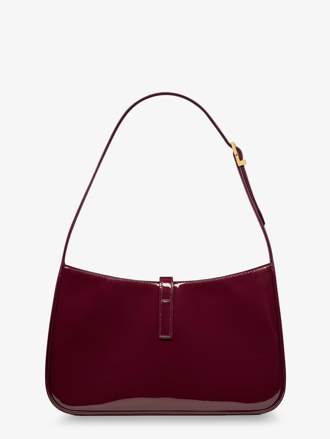 Saint Laurent - LE 5 À 7 bordeaux patent leather shoulder bag le-5-a-7-bordeaux-patent-leather-shoulder-bag