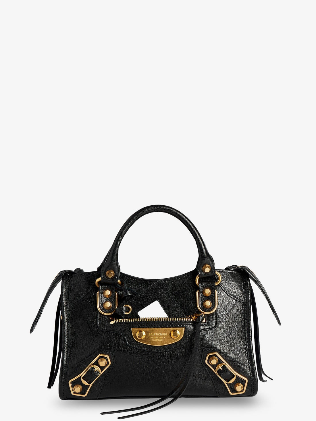 Balenciaga - Le City Uptown Mini leather handbag Black UNI