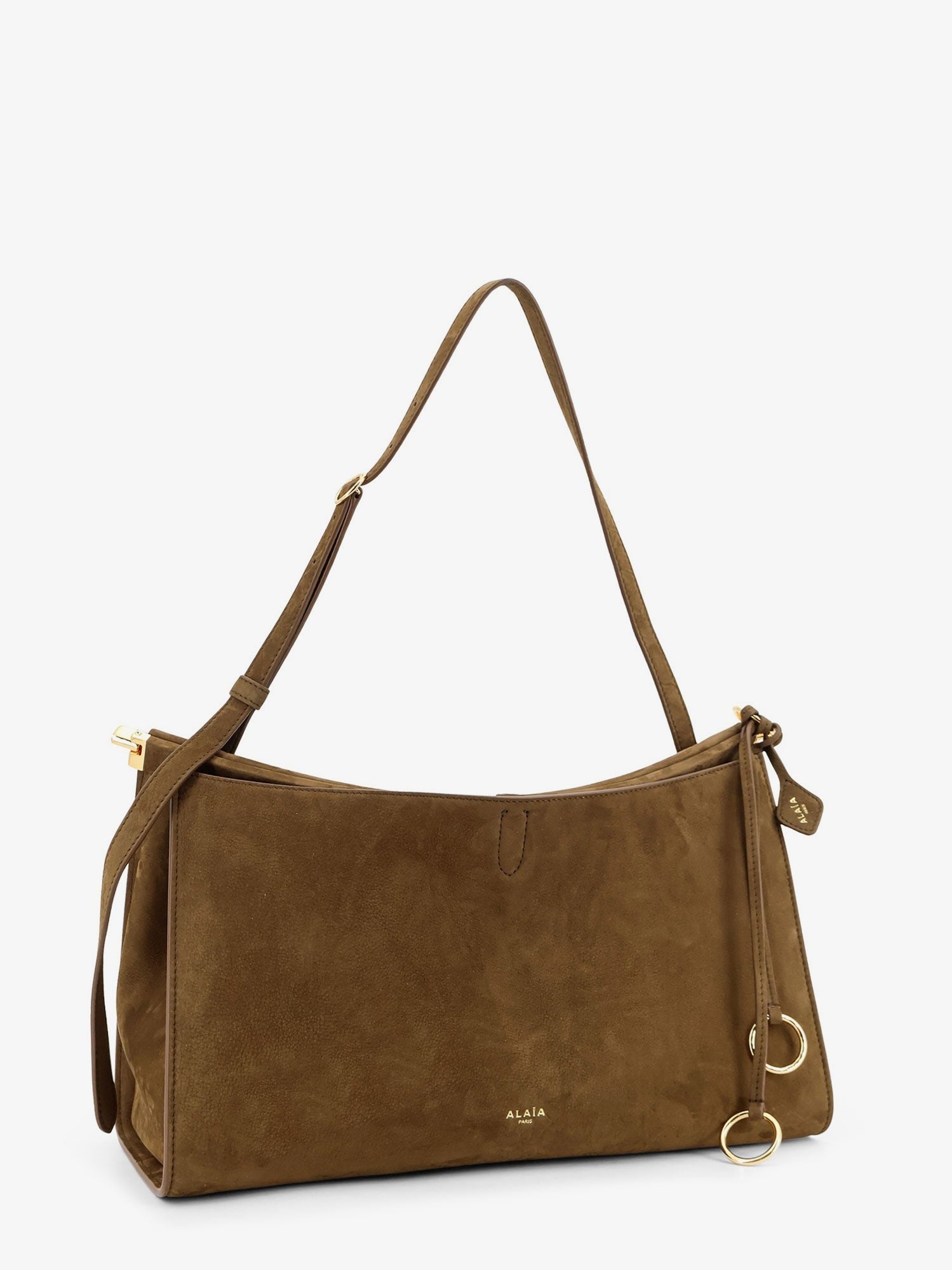 ALAIA - Le Click Pocket 35 nabuck shoulder bag