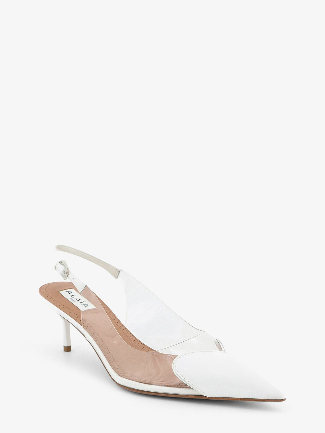 ALAIA - Le Coeur Slingback PVC and leather pumps le-coeur-slingback-pvc-and-leather-pumps_7f446f4e-3d95-4bba-85a8-054ab0e36a52