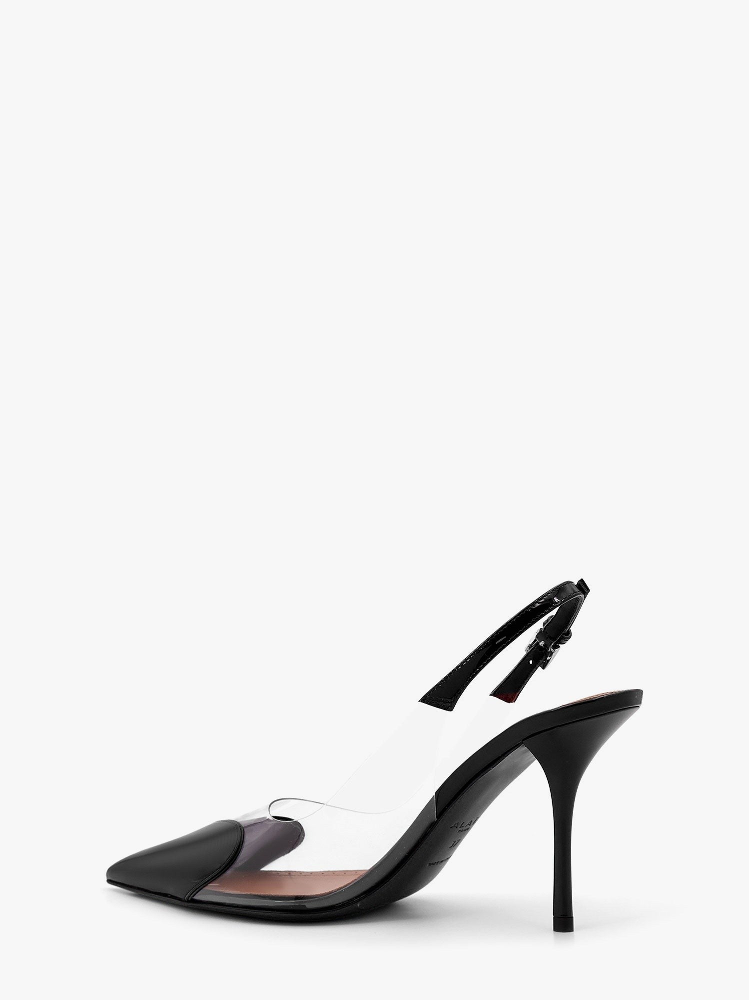 ALAIA - Le Coeur Slingback PVC and leather pumps