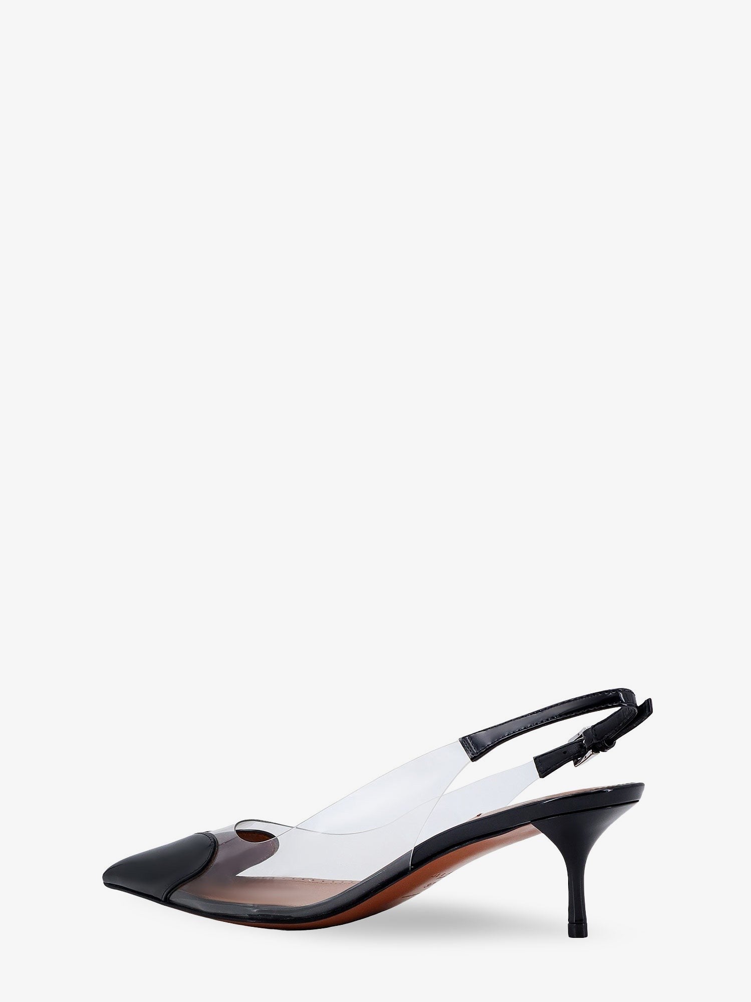ALAIA - Le Coeur Slingback PVC and leather pumps