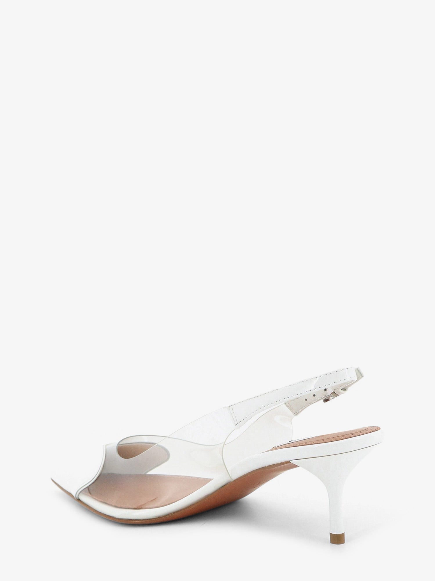 ALAIA - Le Coeur Slingback PVC and leather pumps