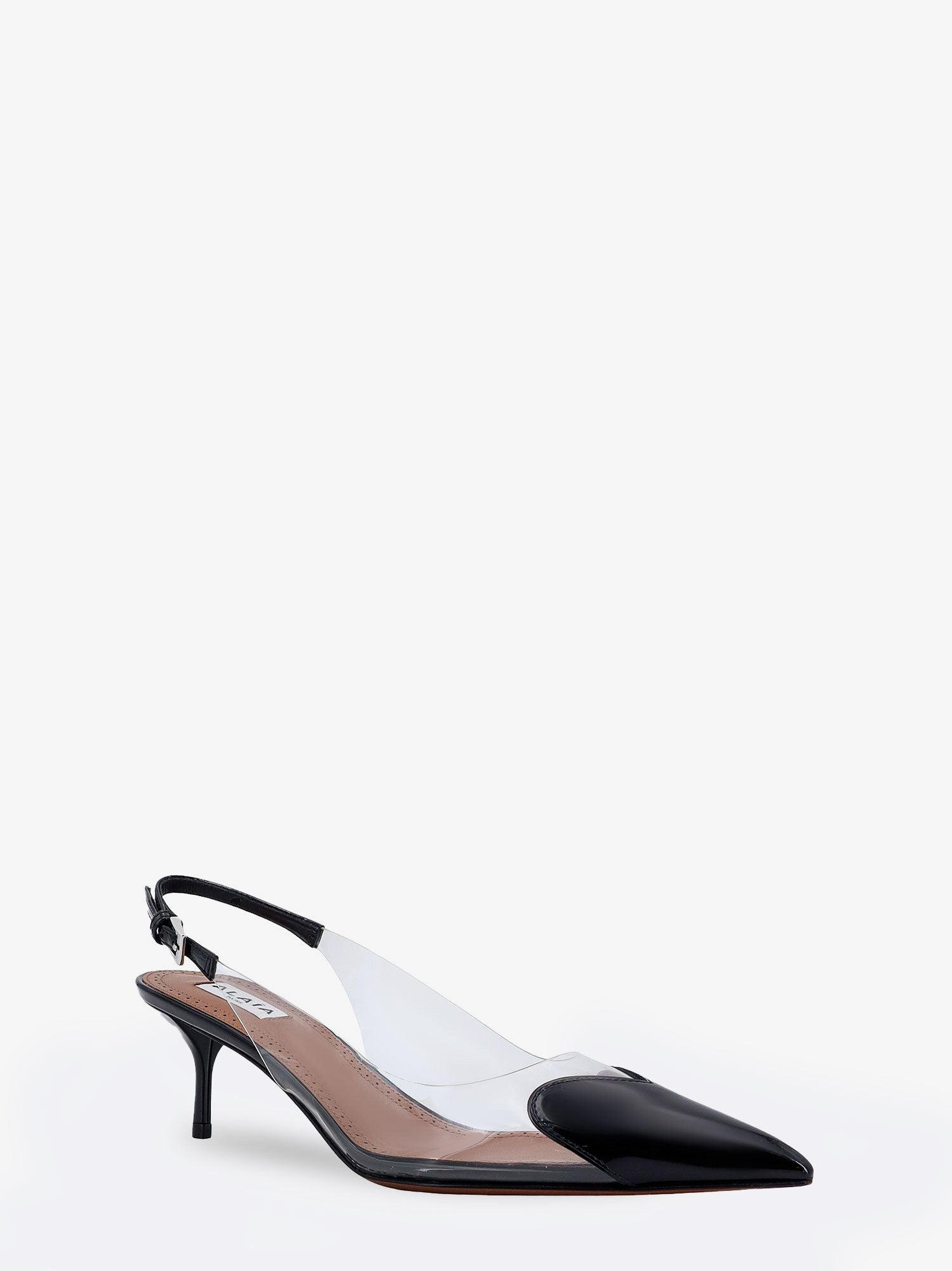ALAIA - Le Coeur Slingback PVC and leather pumps