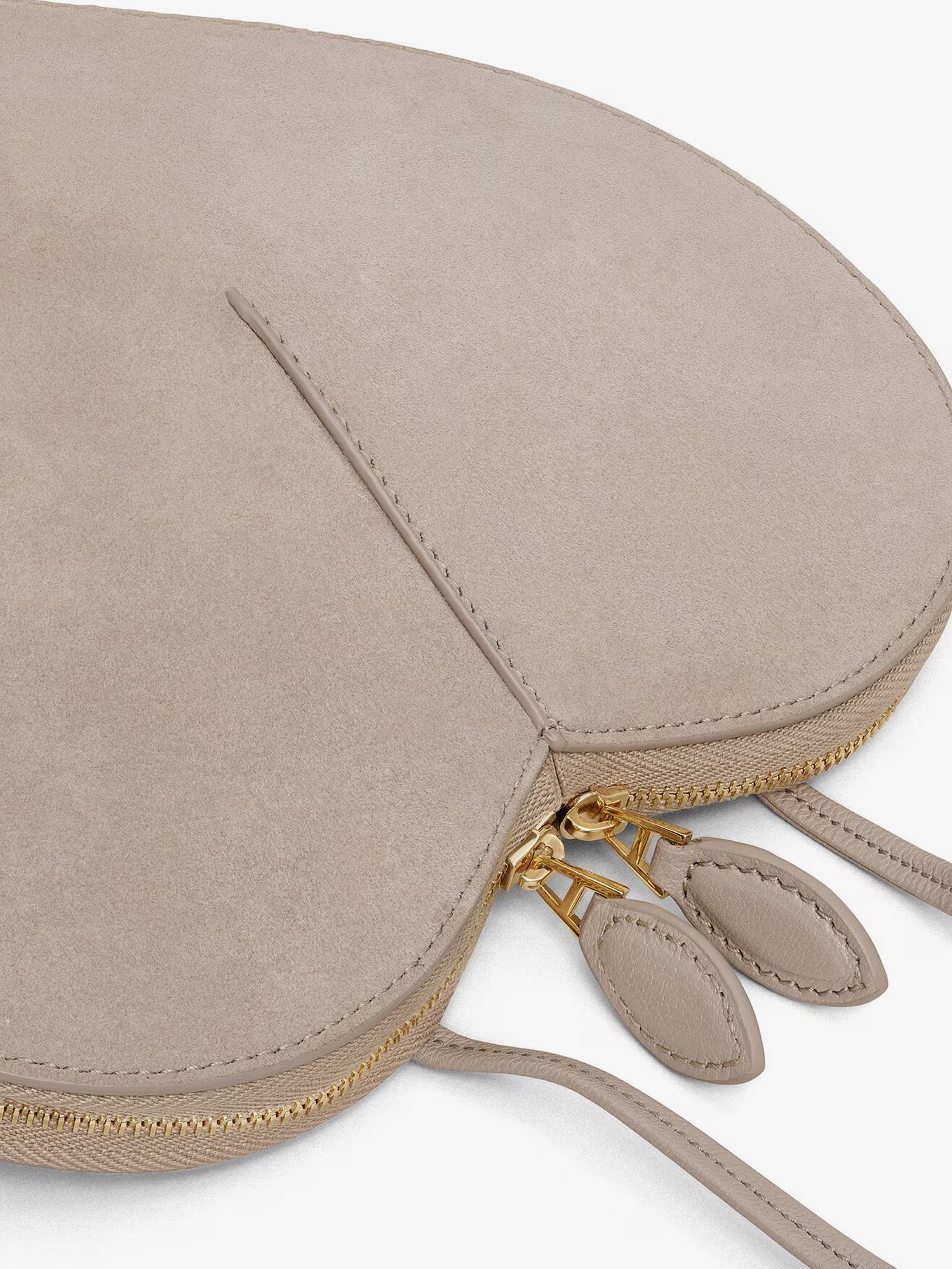 ALAIA - Le Coeur suede and leather crossbody bag