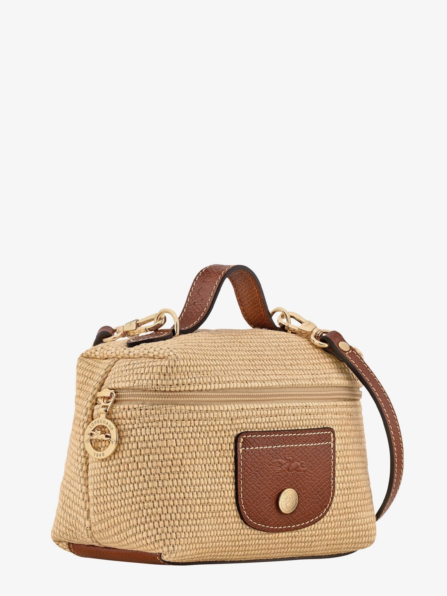 LONGCHAMP PARIS - Le Panier Pliage XS Raffia Shoulder Bag