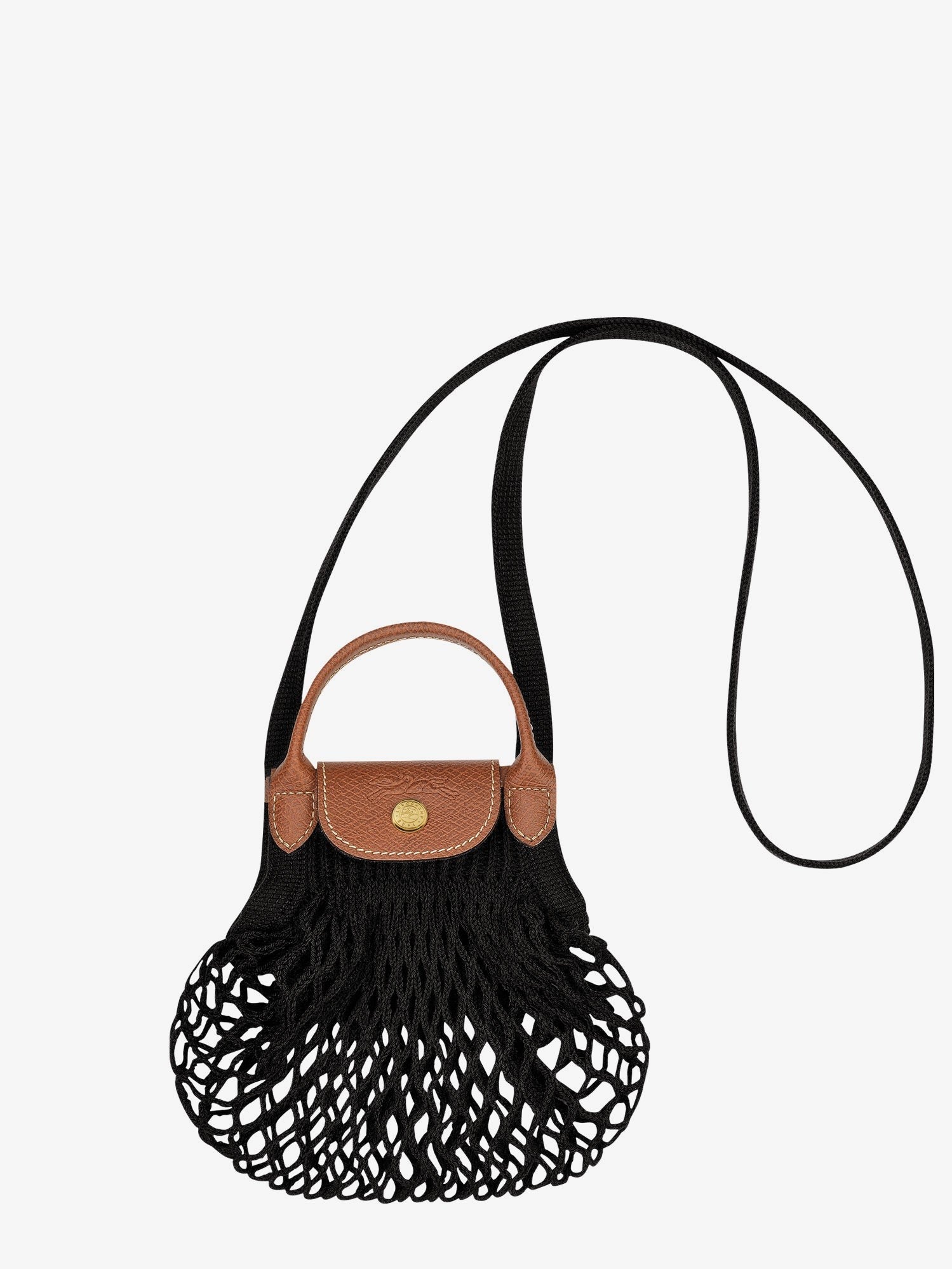 LONGCHAMP PARIS Le Pliage Filet cotton crossbody bag