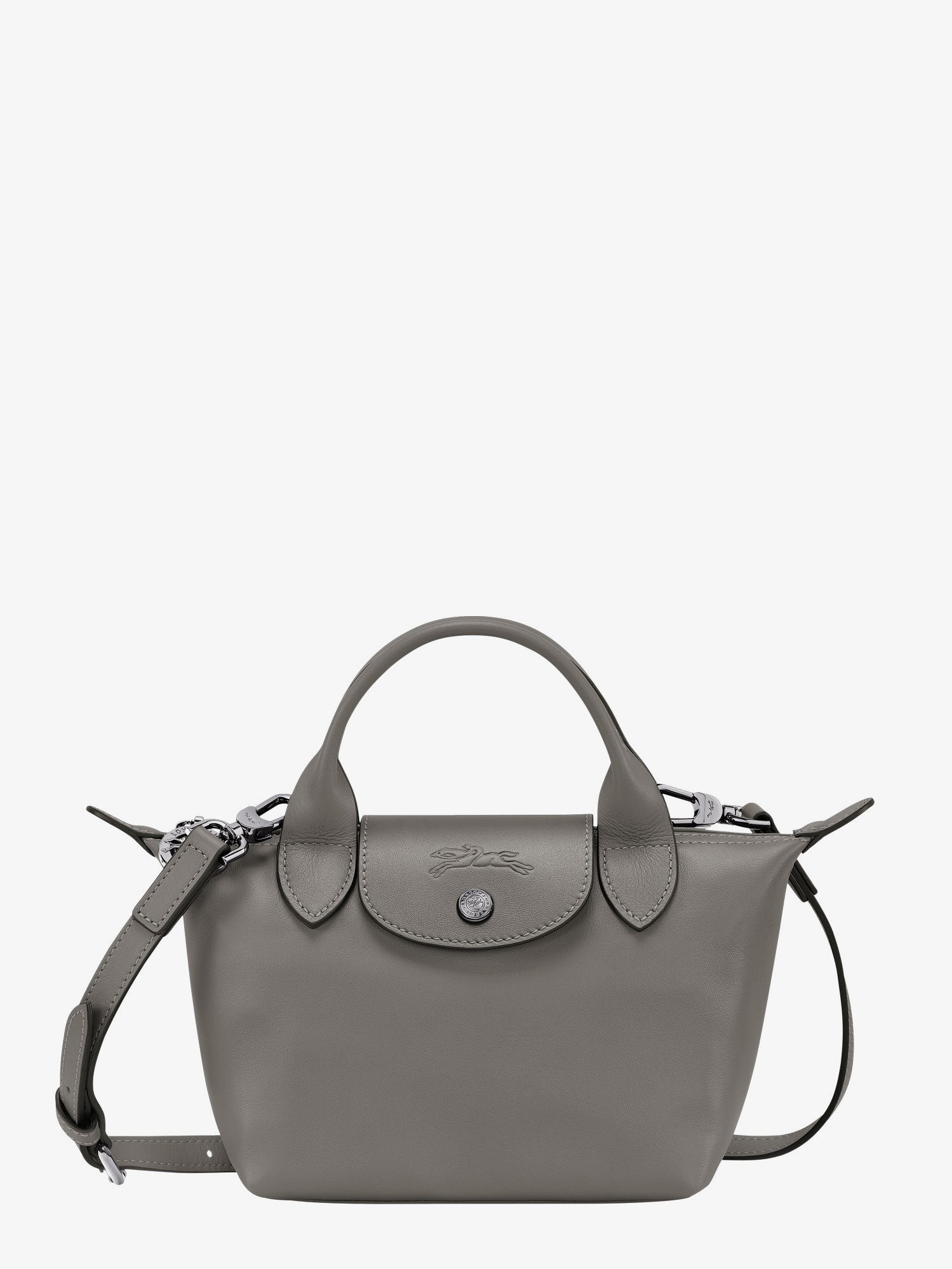 LONGCHAMP PARIS - Le Pliage Xtra leather crossbody bag with engraved logo