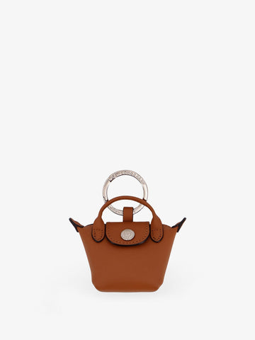 Le Pliage Xtra leather keyring