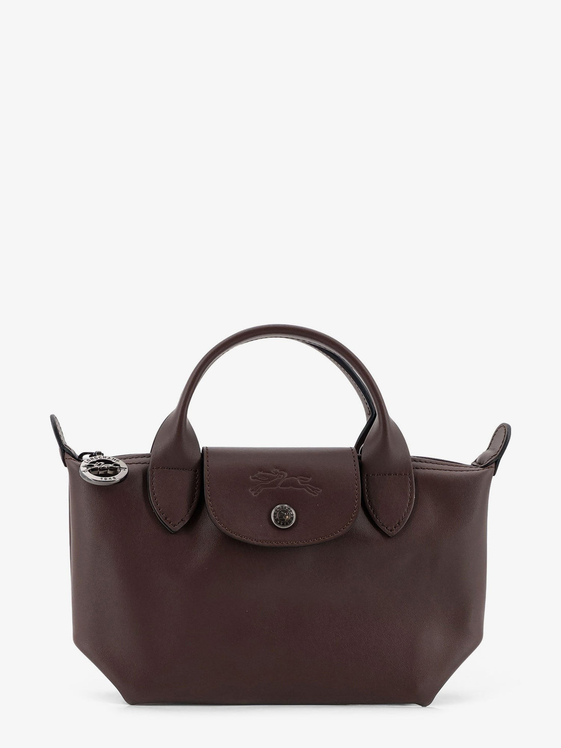 LONGCHAMP PARIS Le Pliage Xtra XS Leather Shoulder Bag with Engraved Logo