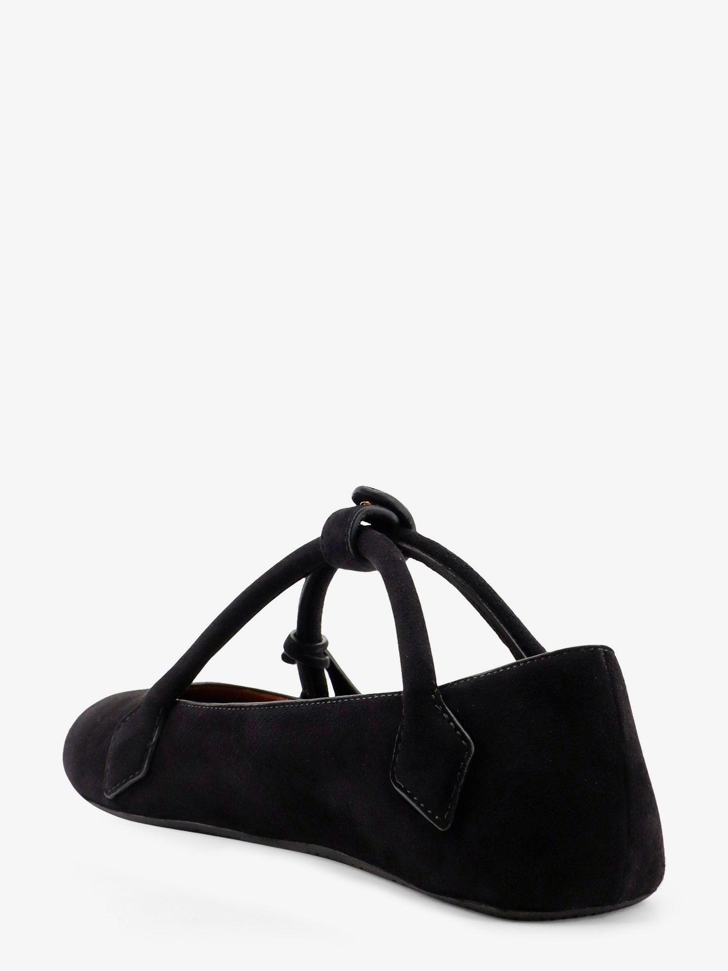 ALAIA - Le Teckel Suede Ballet Flats