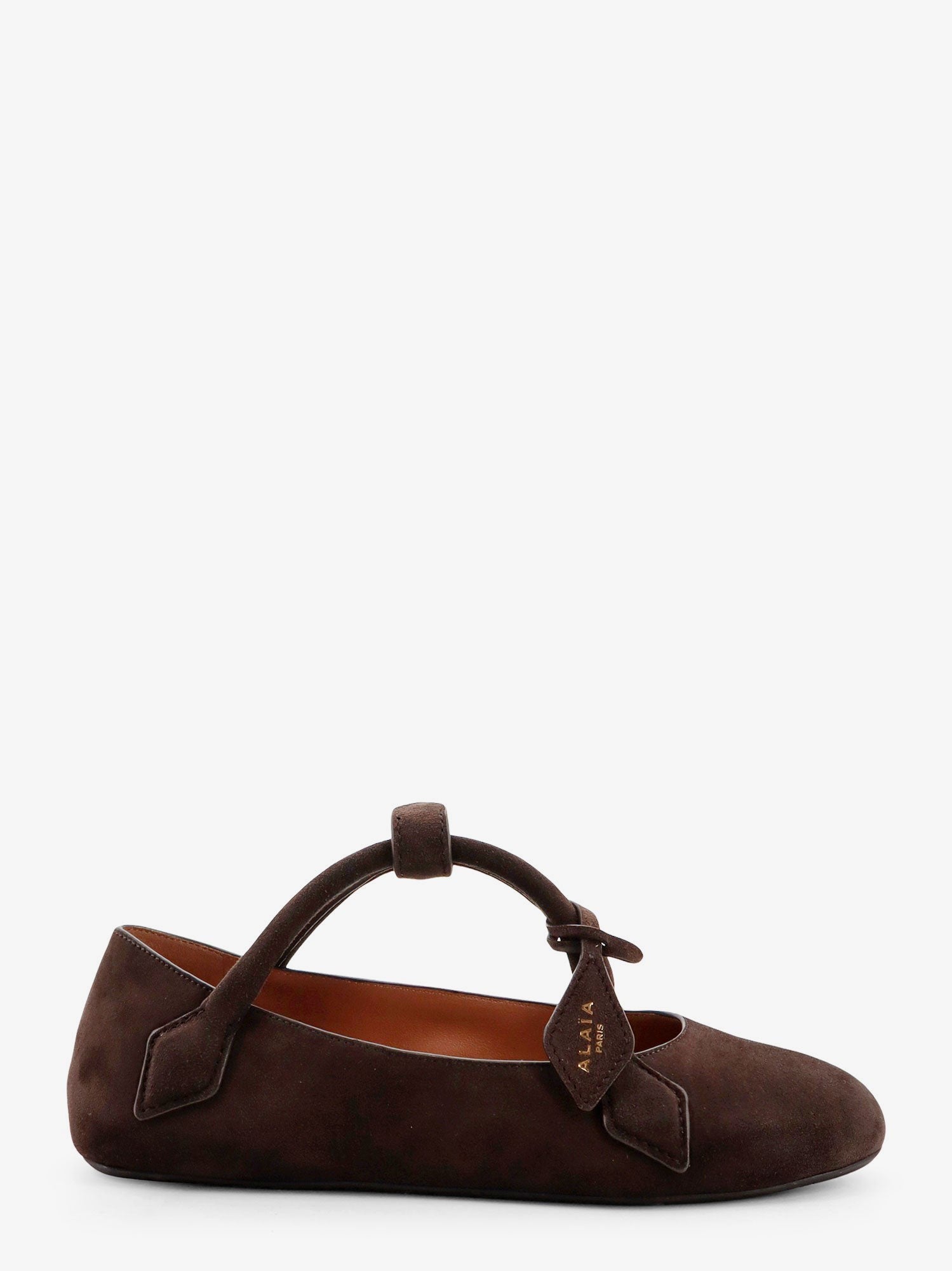 ALAIA - Le Teckel Suede Ballet Flats