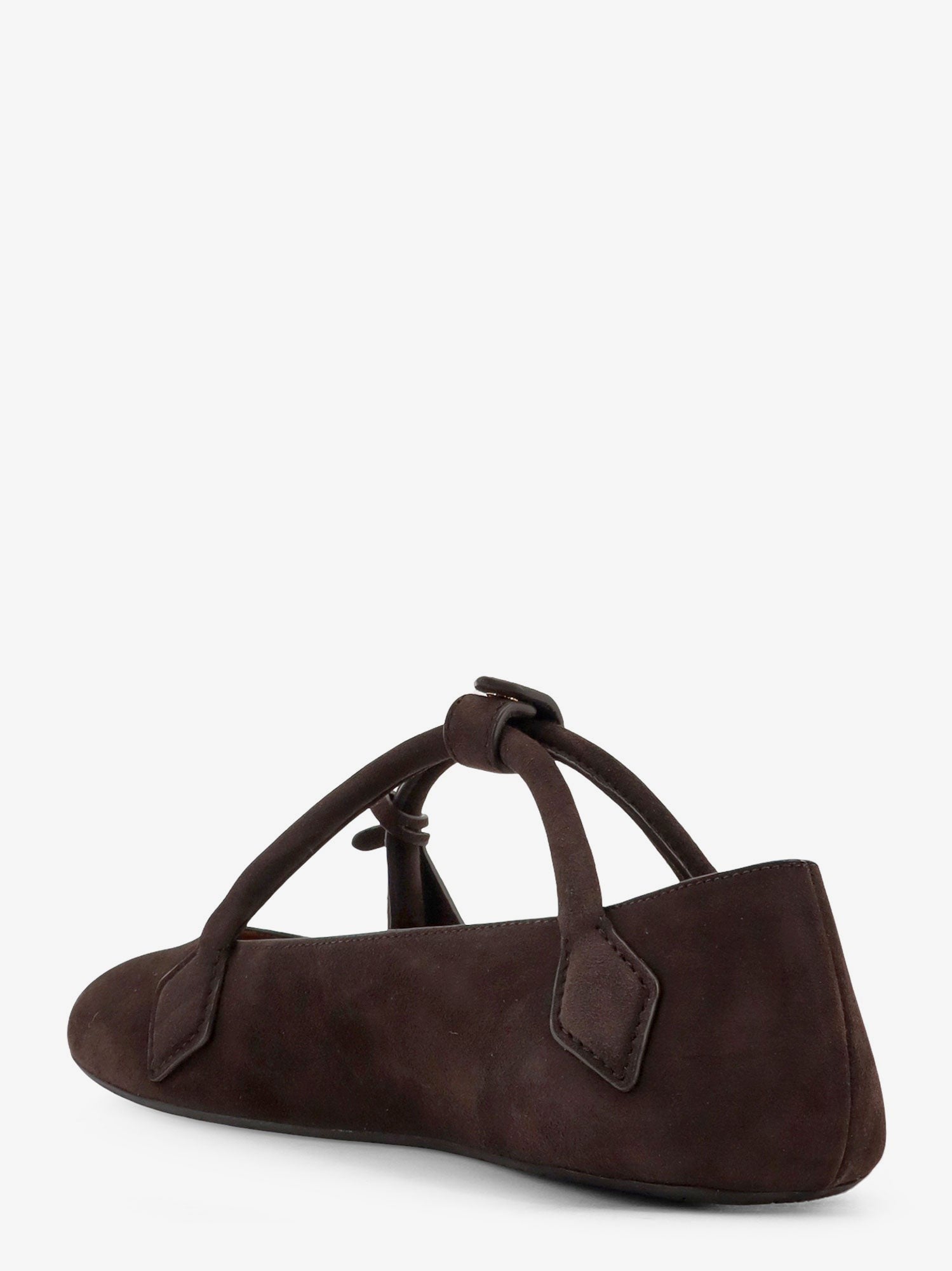 ALAIA - Le Teckel Suede Ballet Flats