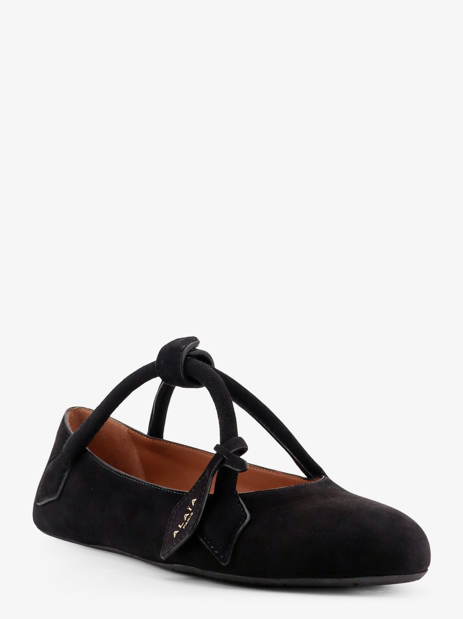 ALAIA - Le Teckel Suede Ballet Flats