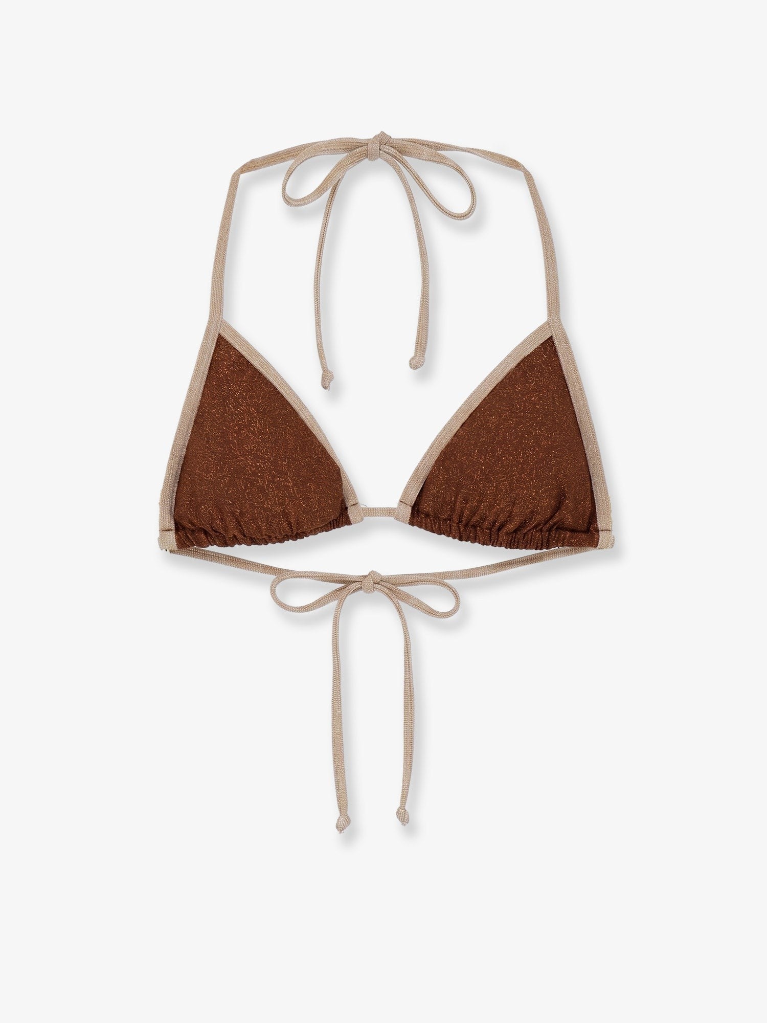MC2 SAINT BARTH MC2 SAINT BARTH - Leah String Bikini Top with lurex effect