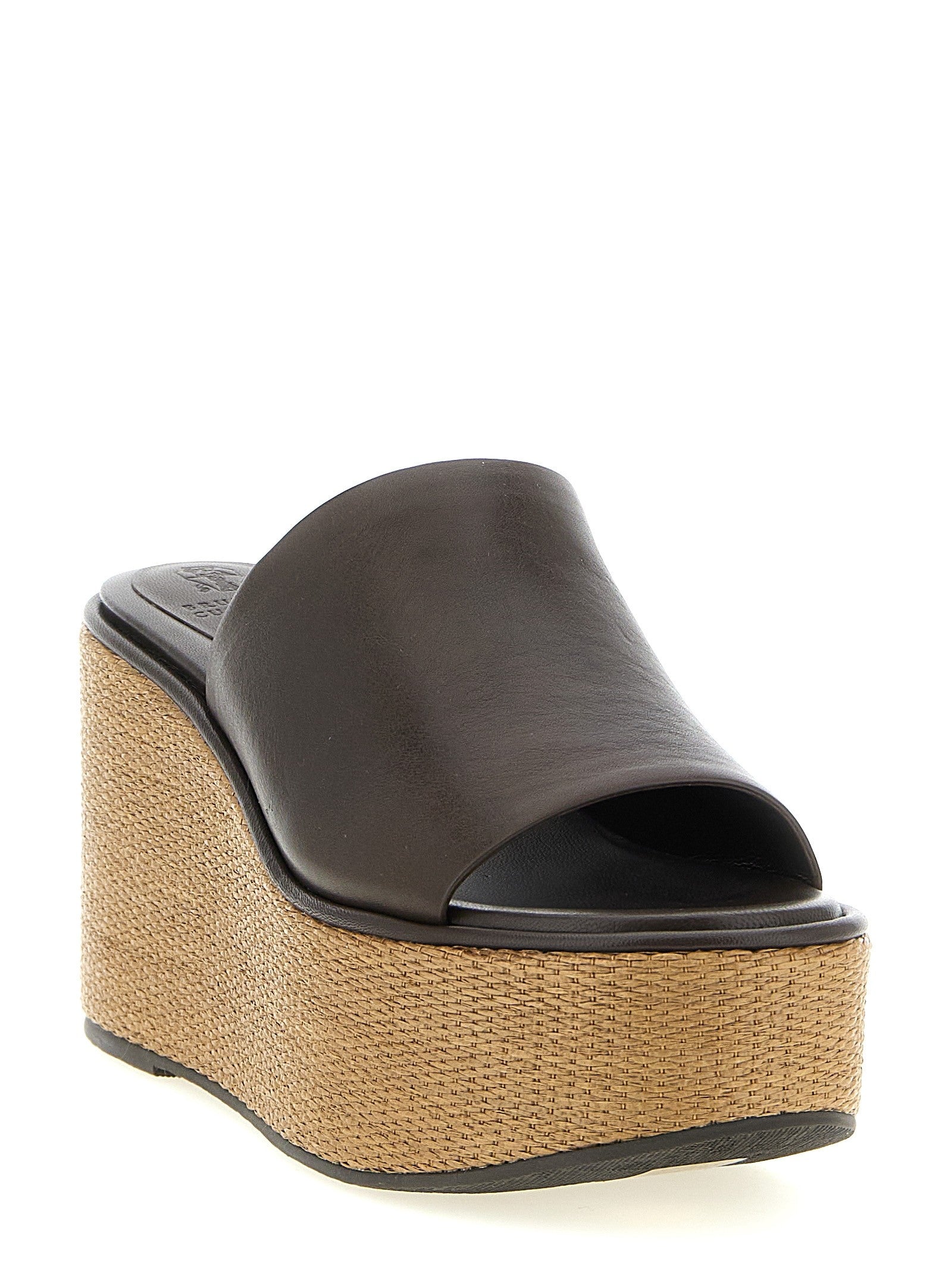 Brunello Cucinelli - Leather and raffia wedges leather-and-raffia-wedges_022b7ddc-e4d2-44a1-8989-b3ab93220254