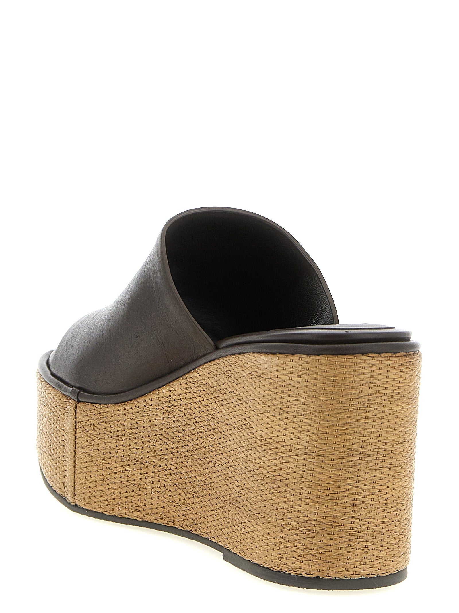 Brunello Cucinelli - Leather and raffia wedges leather-and-raffia-wedges_acc02b32-0a8a-46e5-978a-87924bc6f698