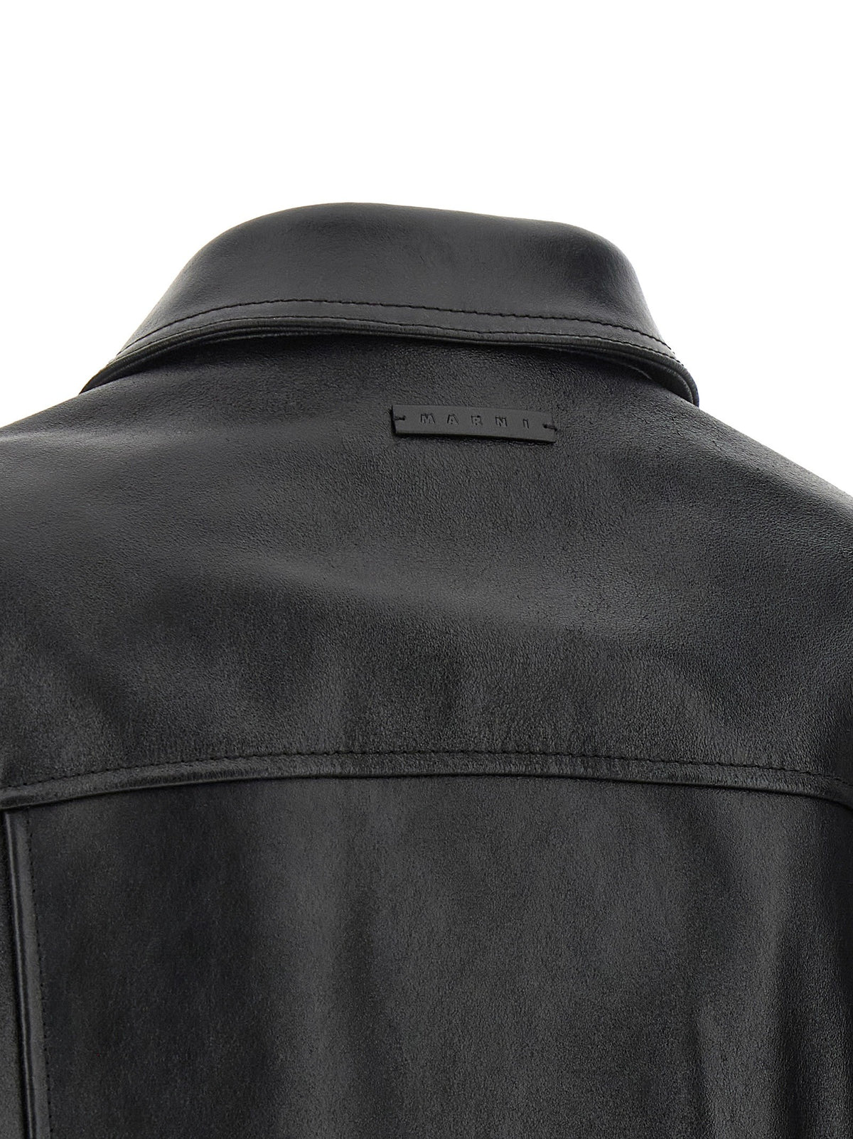 Marni - Leather and suede jacket