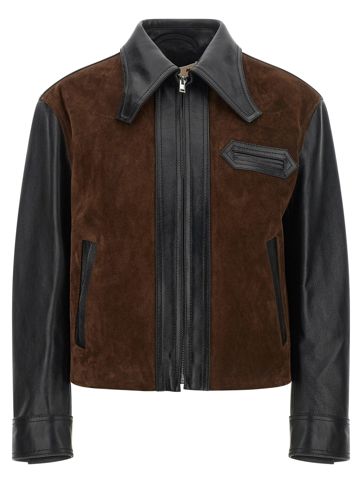 Marni - Leather and suede jacket