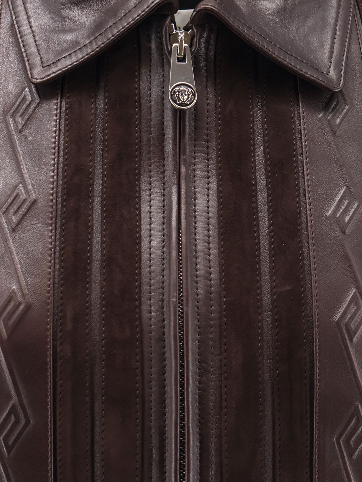 Versace - Leather and suede jacket