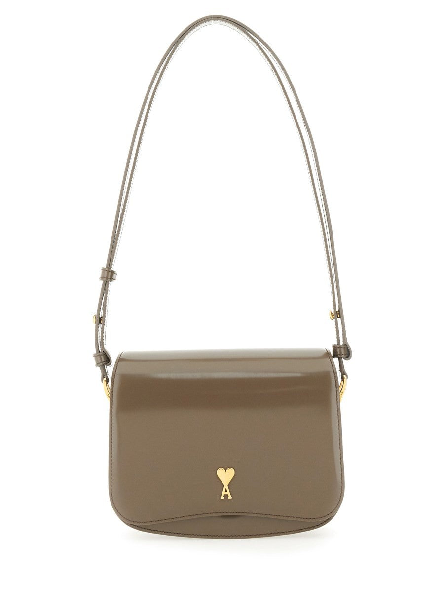 LEATHER BAG WITH LOGO Unisex