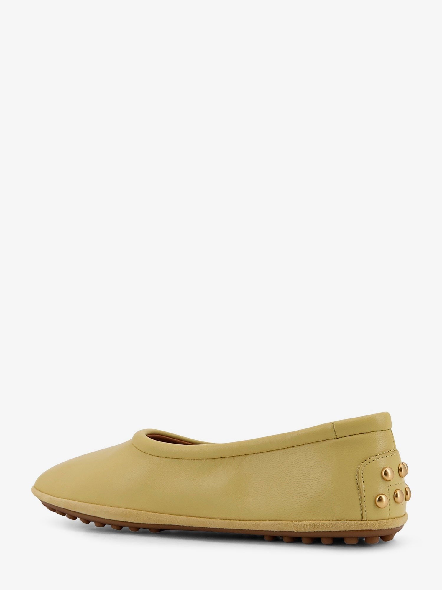 Leather ballerina with Gomminos detail on the back