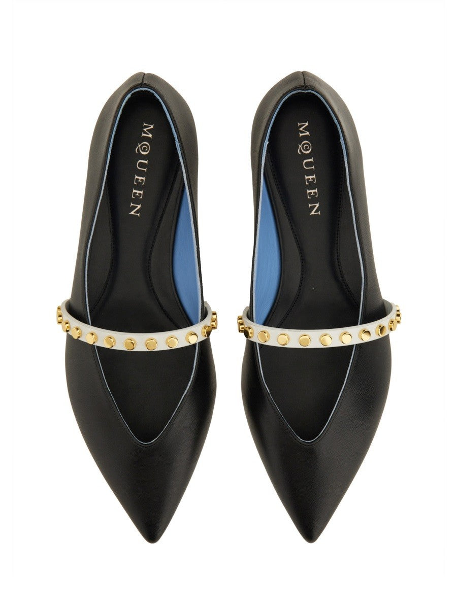 Alexander Mcqueen - LEATHER BALLERINA leather-ballerina_69241461-ea0a-4cf9-a03b-4422dabfd5db