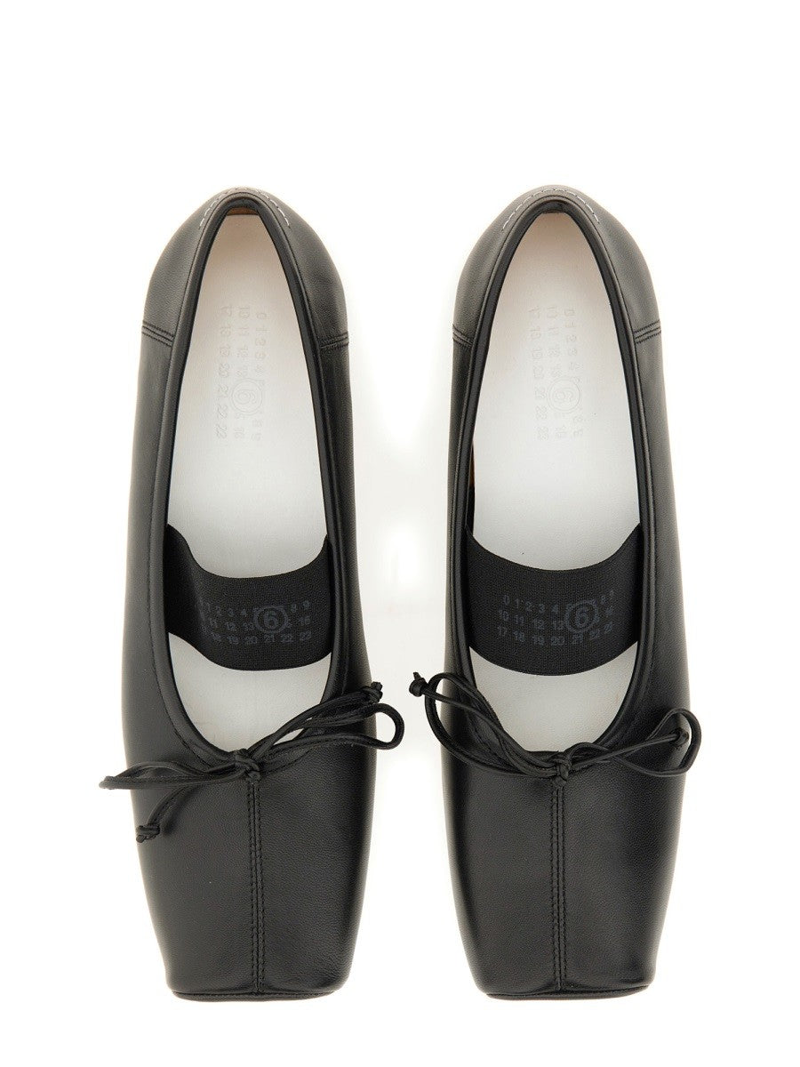 MM6 MAISON MARGIELA MM6 MAISON MARGIELA - LEATHER BALLERINA