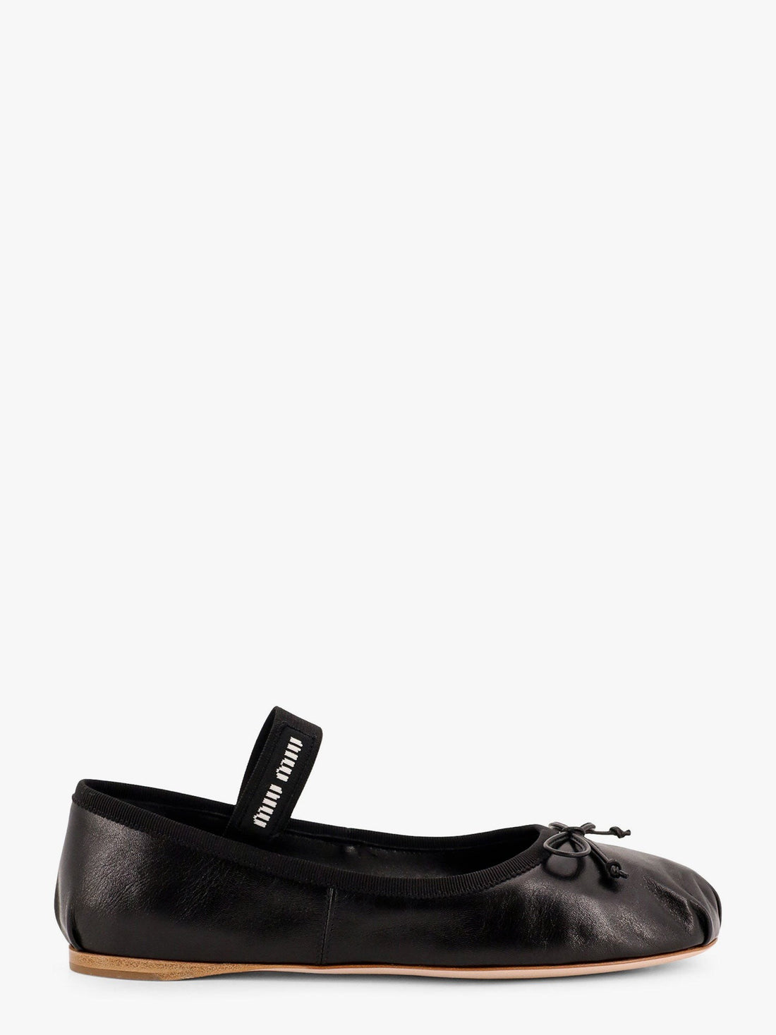 Miu Miu - Leather ballet flats Nero