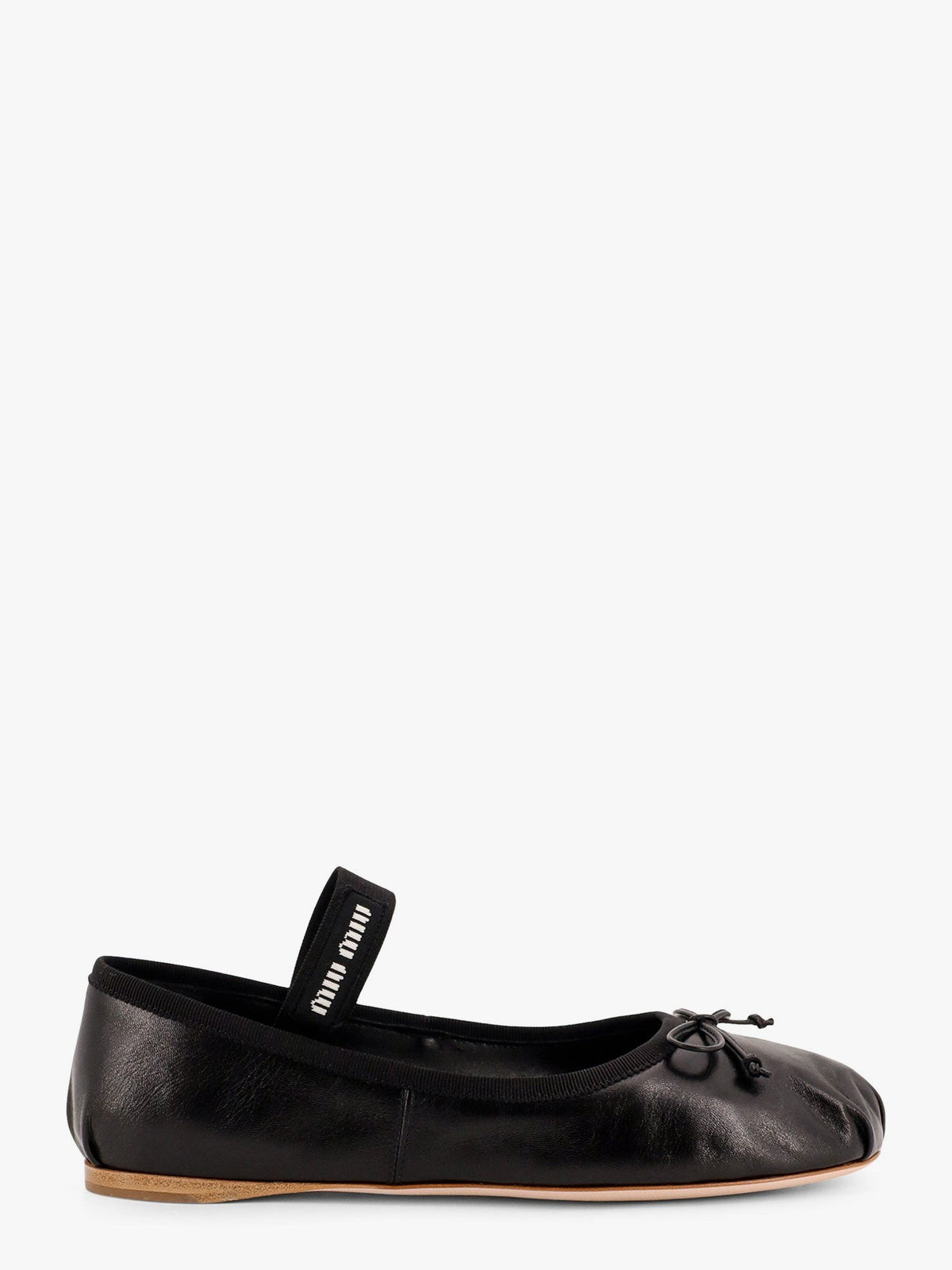 Miu Miu - Leather ballet flats Nero