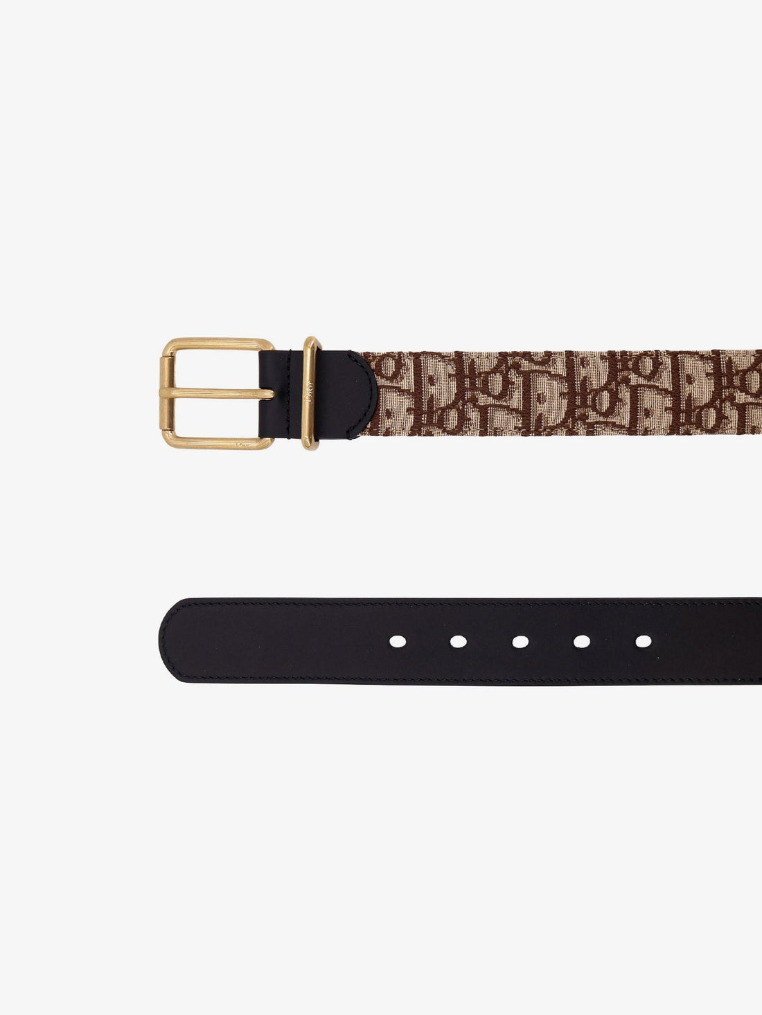 Dior - Leather belt with all-over Dior Oblique logo leather-belt-with-all-over-dior-oblique-logo_1a9b3a27-114b-42fb-8a8c-f62ef9313533
