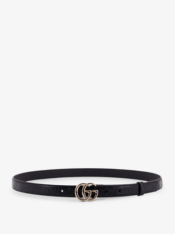 Gucci Gucci - Leather belt with all-over GG logo