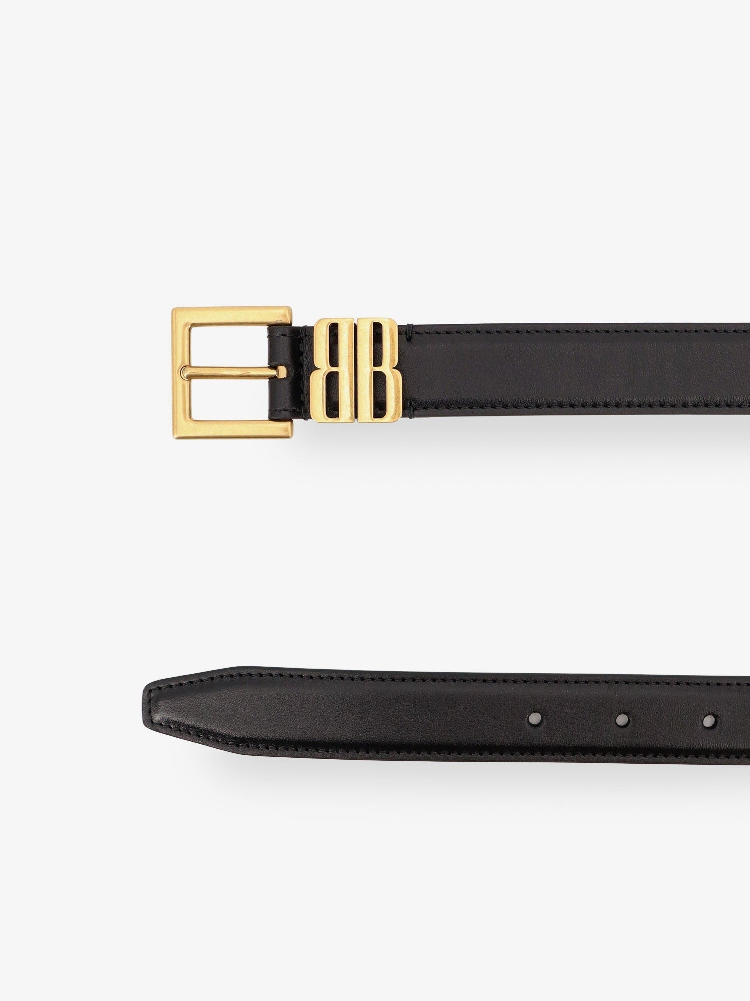 Leather belt with BB Editor leather