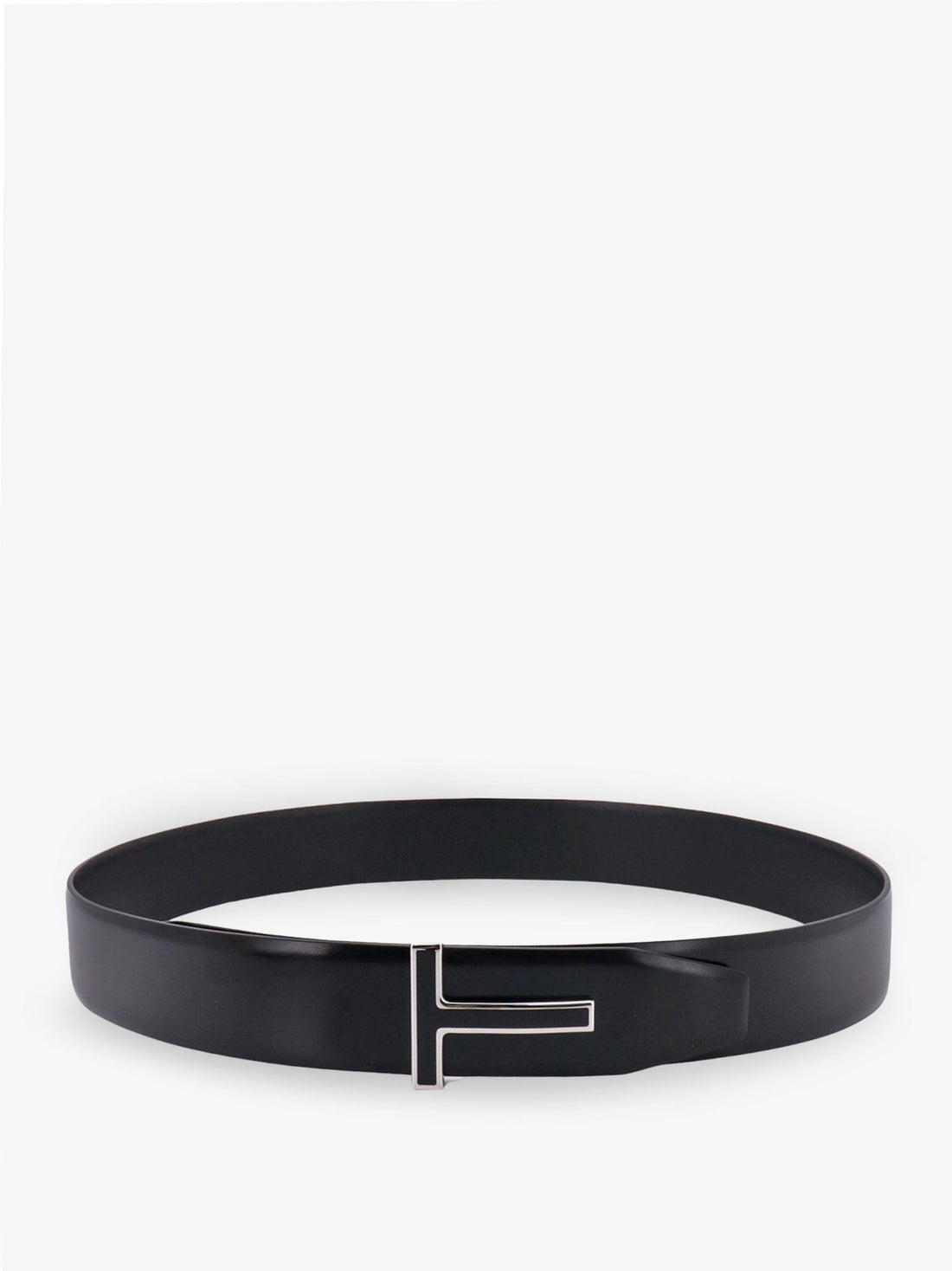 TOM FORD - Leather belt with enameled logo leather-belt-with-enameled-logo