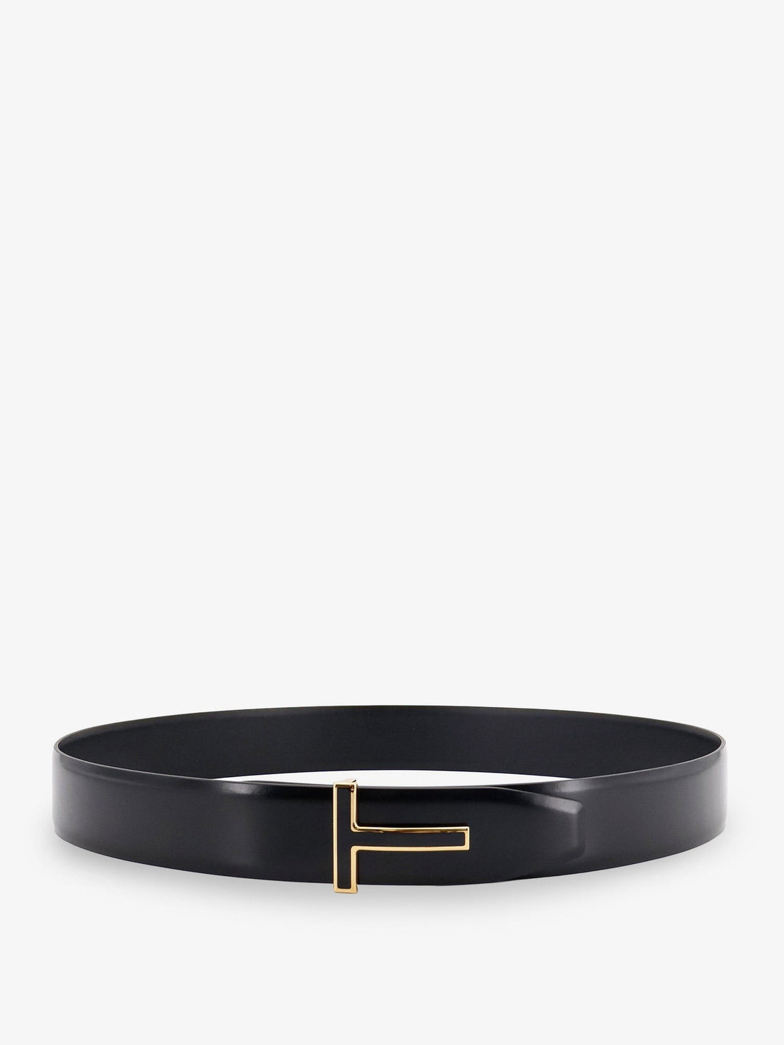 TOM FORD - Leather belt with metal logo buckle leather-belt-with-metal-logo-buckle