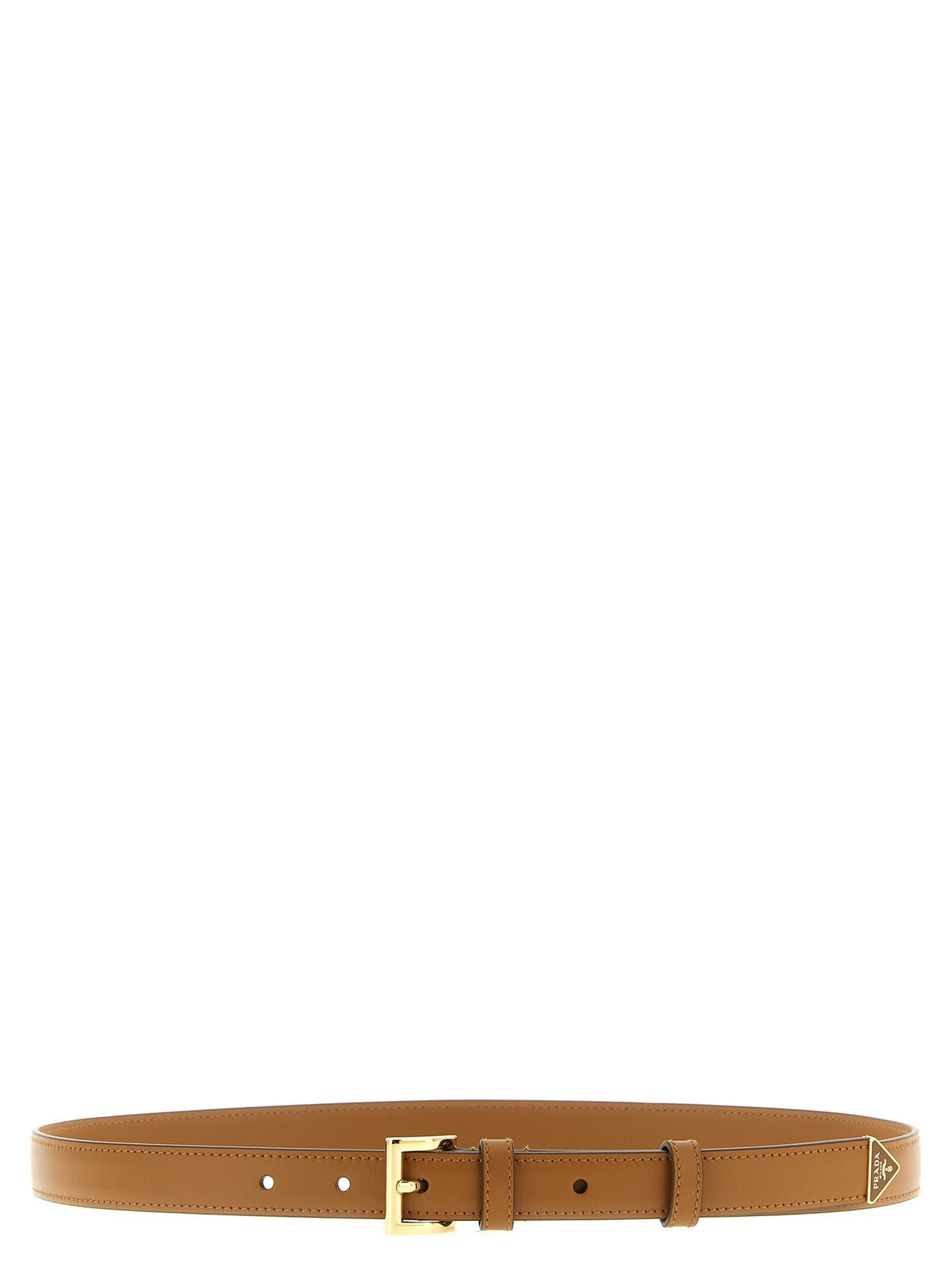 PRADA - Leather belt Brown 90 cm
