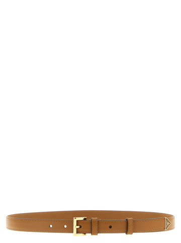 PRADA - Leather belt Brown 90 cm