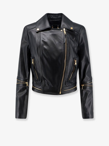 Elisabetta Franchi - Leather biker jacket leather-biker-jacket