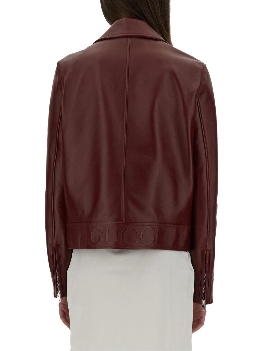 LEATHER BIKER JACKET