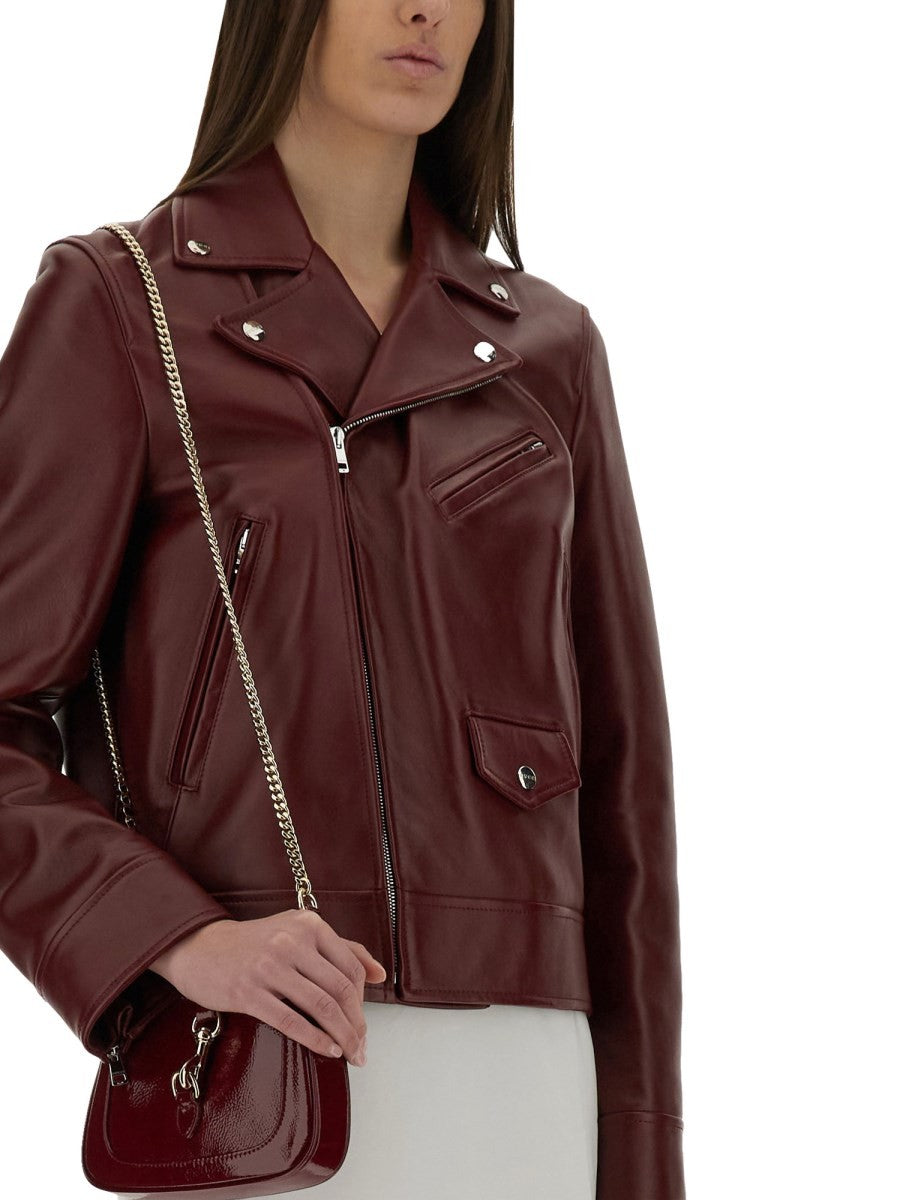 LEATHER BIKER JACKET